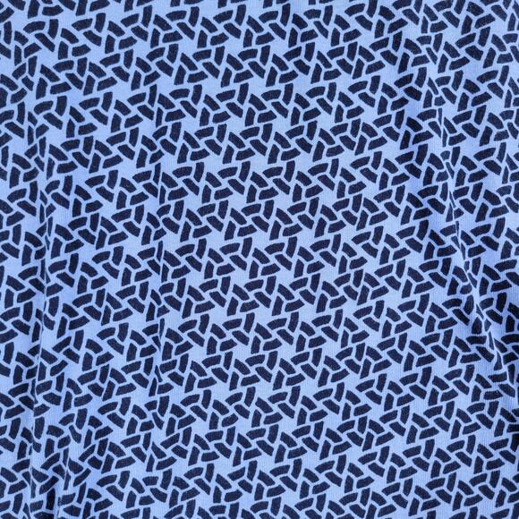 Talbots Womens Weekend Tee Large‎ Blue Printed Stretch Knit 3/4 Sleeve Pullover - Picture 5 of 12